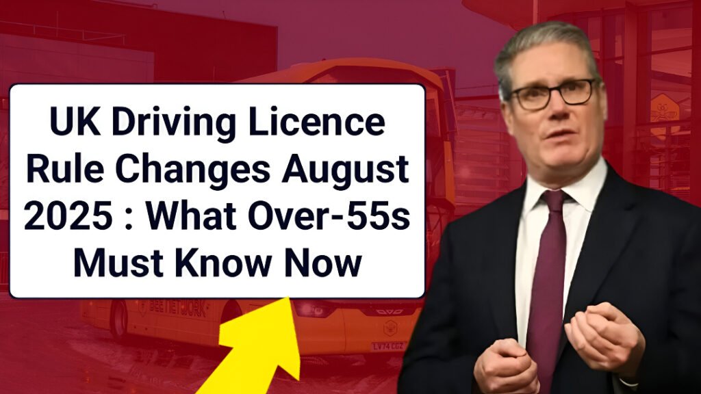 UK driving licence changes 2025 for over-55s
